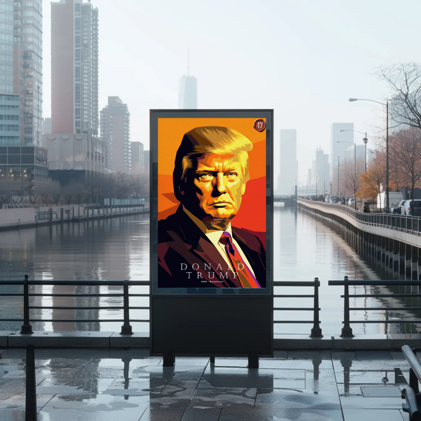 47th President Donald Trump Pop Art