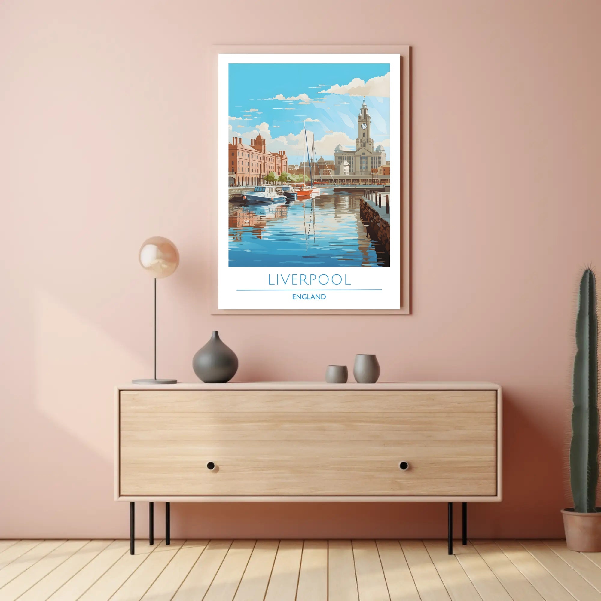 Scenic View of Liverpool Poster