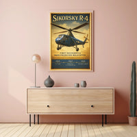 Sikorsky R-4 First Successful Mass-Produced Helicopter Poster