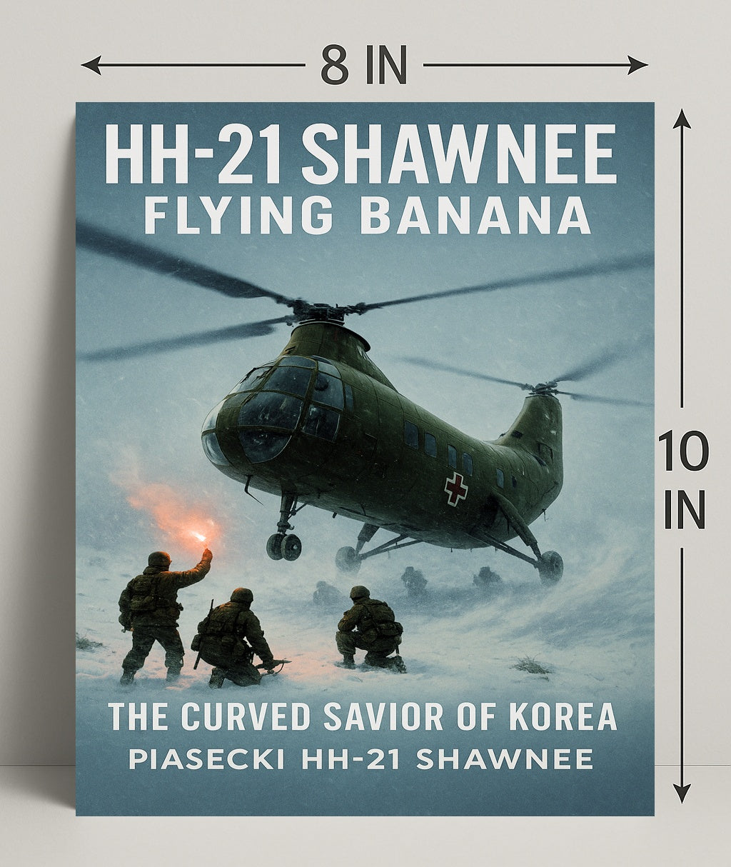 HH-21 Shawnee Flying Banana Poster PosterGoat