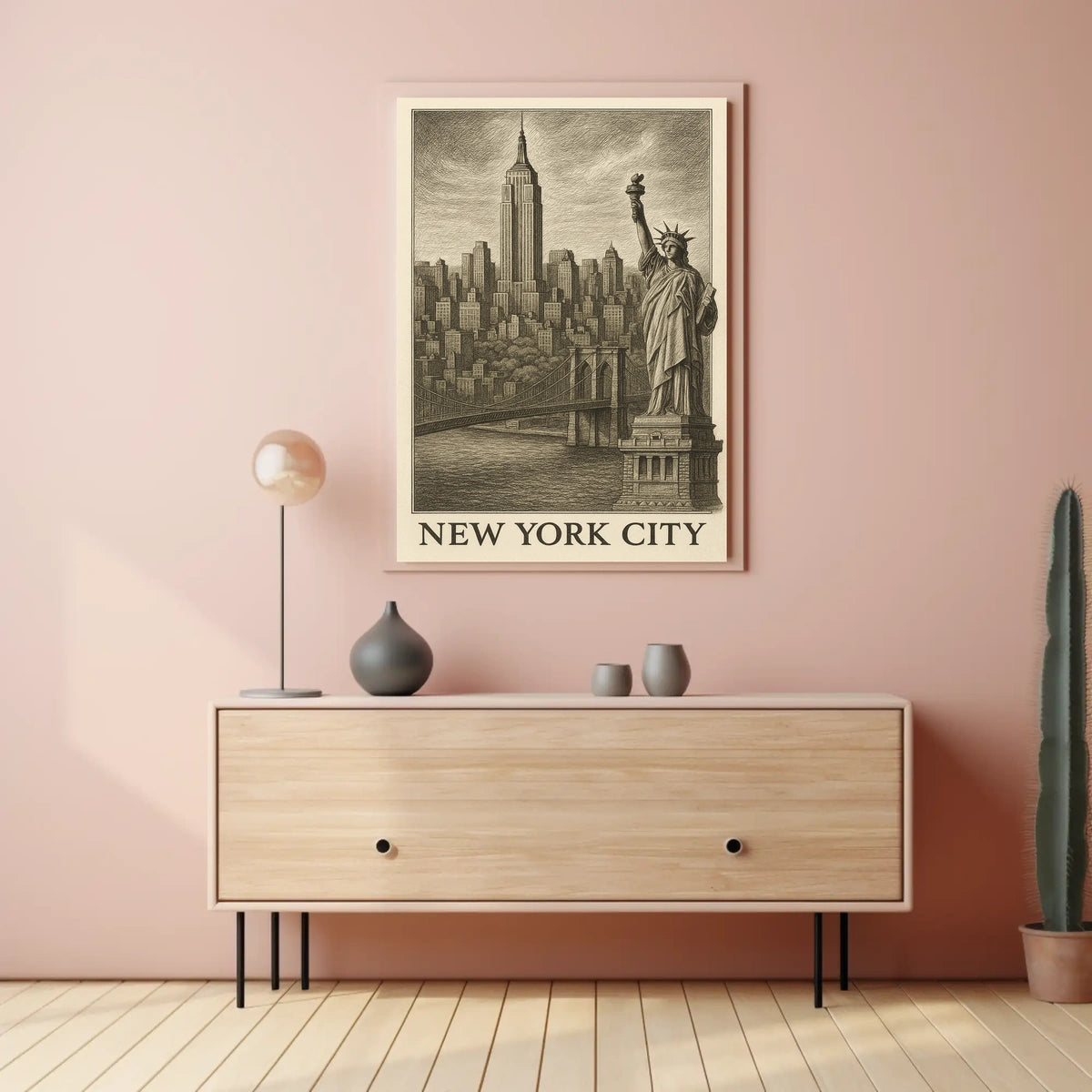 Iconic Landmarks of New York City Poster
