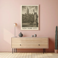 Iconic Landmarks of New York City Poster
