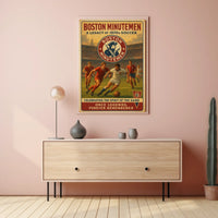 Boston Minutemen A Legacy of 1970s Soccer Poster