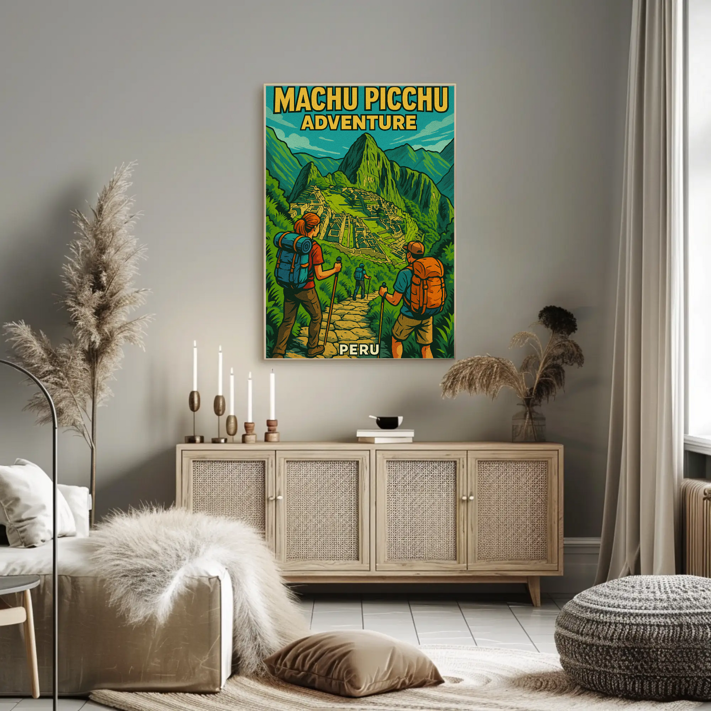 Machu Picchu Peru Hiking Adventure Travel Poster Poster
