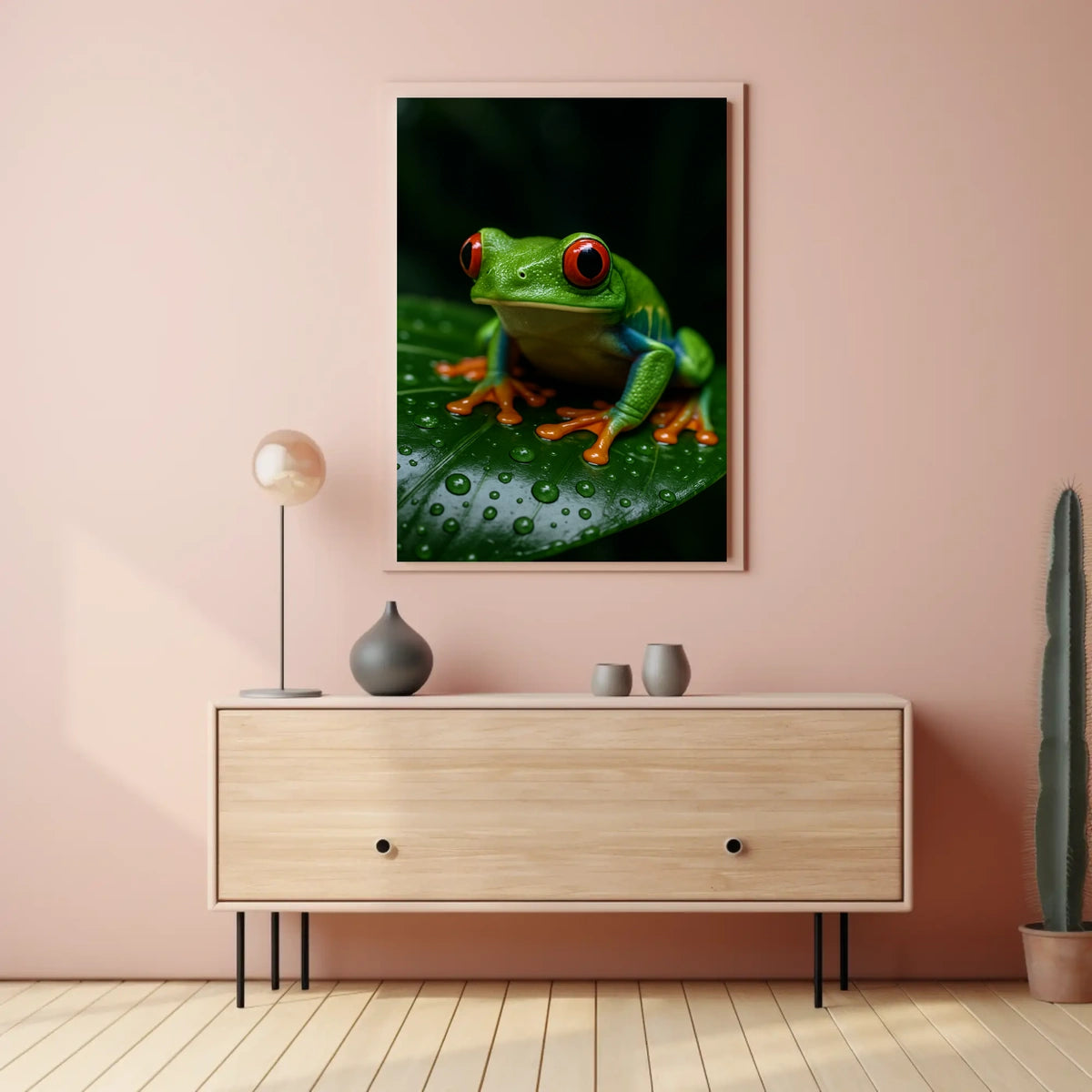 Vibrant Rainforest Frog Poster