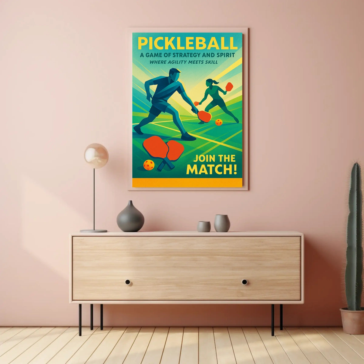 Pickleball A Game of Strategy and Spirit Poster