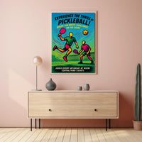 Pickleball Fun at Central Park Poster