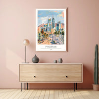 Phoenix Cityscape Poster PosterGoat