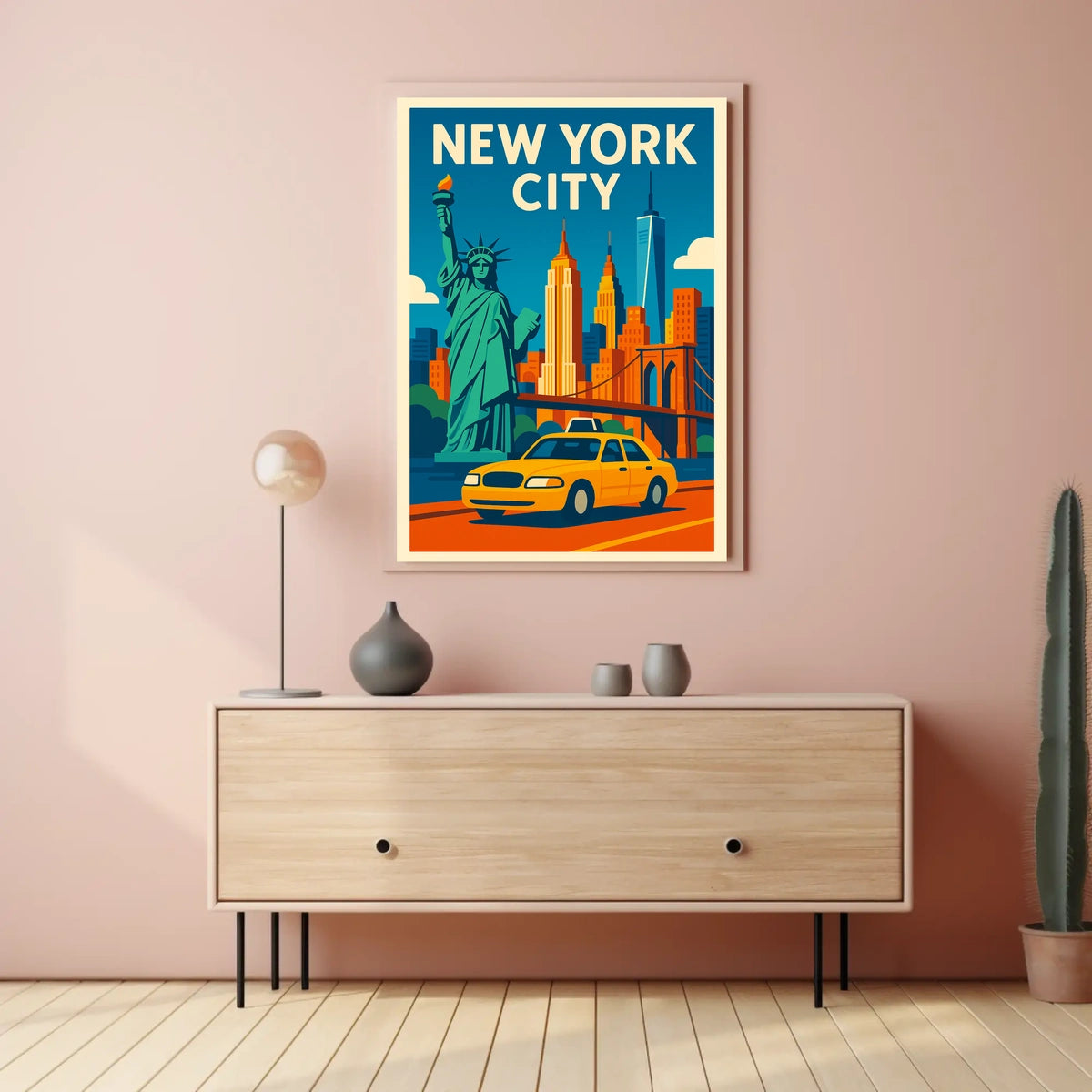 New York City Poster Iconic Skyline For City Lovers
