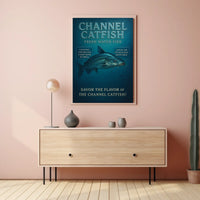 Channel Catfish Fresh Water Delight Poster