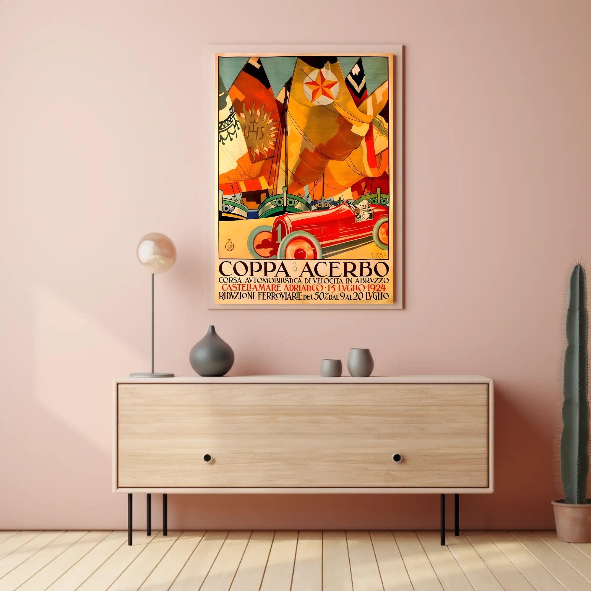 Coppa Acerbo Automobile Race Poster