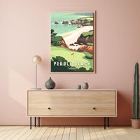 Pebble Beach Scenic Poster