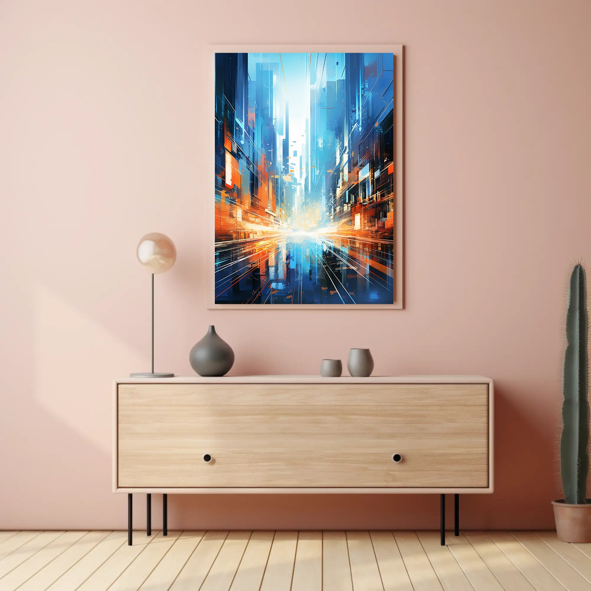 Futuristic Cityscape Poster