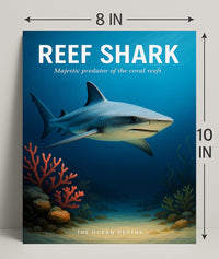 Reef Shark Majestic Predator Poster PosterGoat