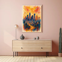 Angelic Skyline Wanderlust Home Gallery Wall Art Decor Dream Keepsake Calming Portrait Poster