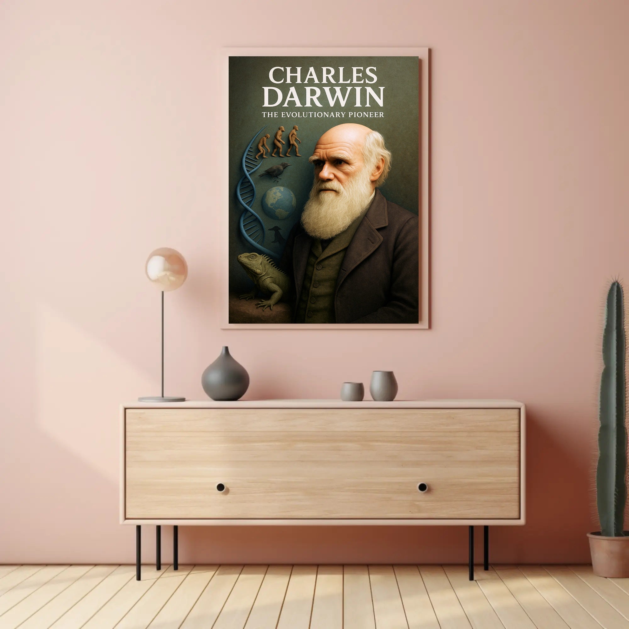 Charles Darwin The Evolutionary Pioneer Poster PosterGoat