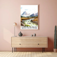 Gates of the Arctic Watercolor Wall Art Poster