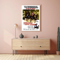 Hercules Conquers New York Mythology Poster Retro Wall Art