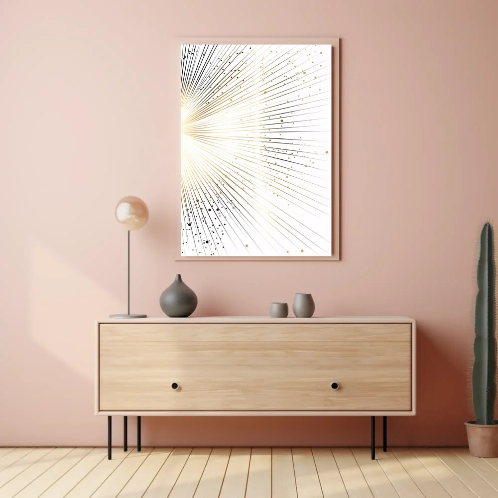 Vintage Cityscape Skyscrapers Art Deco Poster