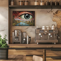 Surreal Dystopian Eye Art Print: Abstract or Artistic Poster