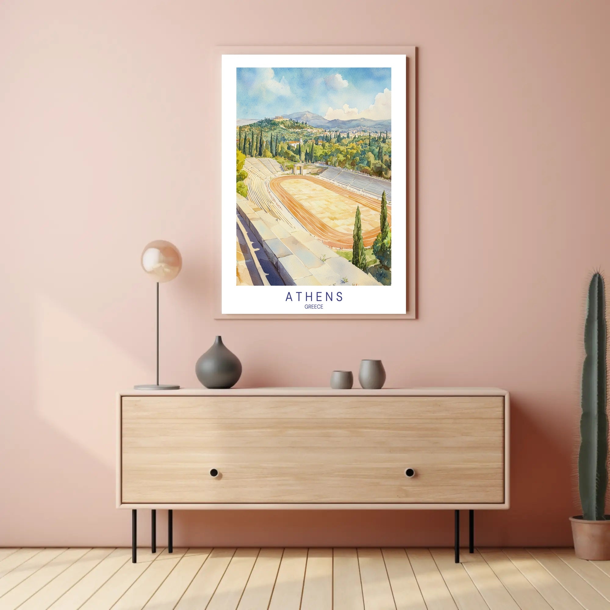 Athens Stadium Panorama Poster PosterGoat