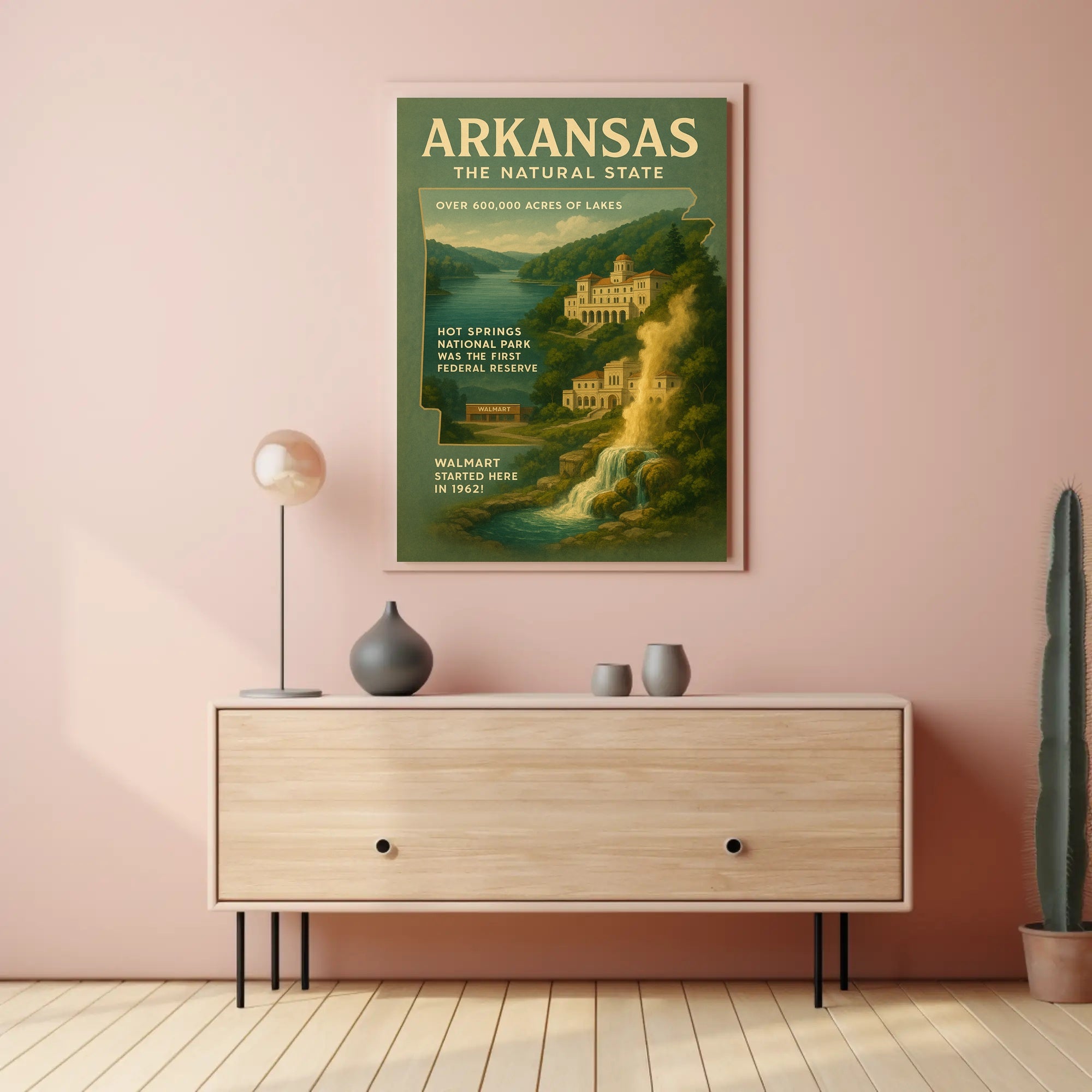Arkansas The Natural State Poster