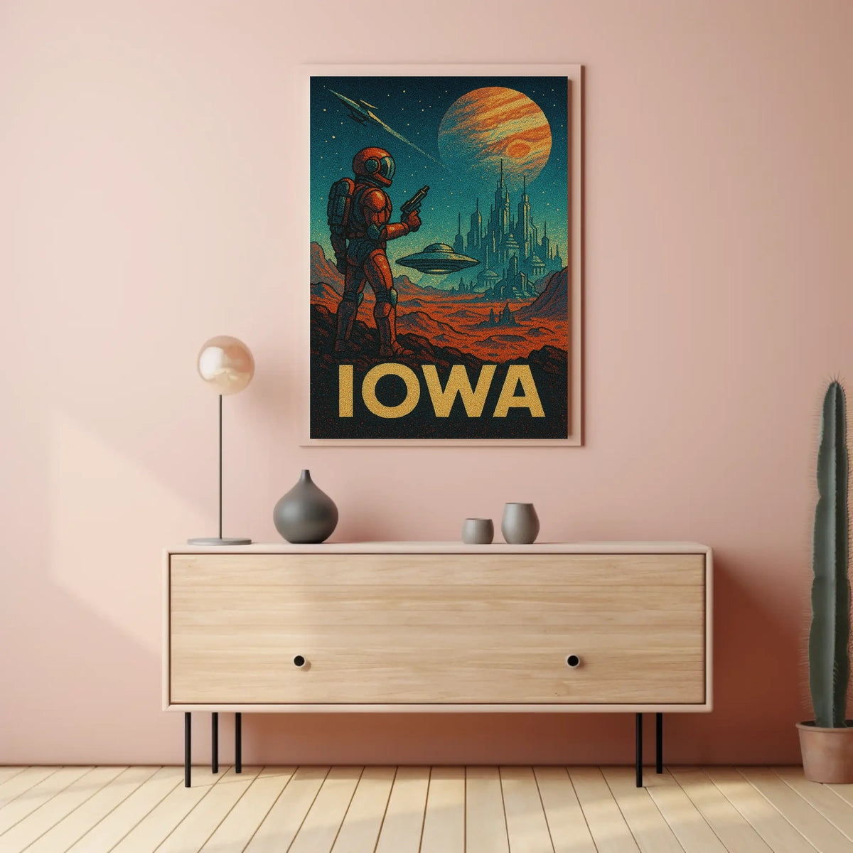 Iowa In Space Poster
