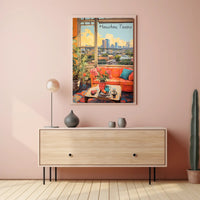 Cozy Houston Living Room View Poster