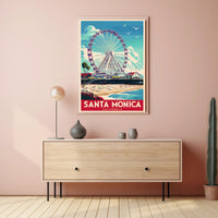 Santa Monica Ferris Wheel Poster