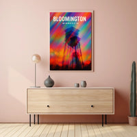 Bloomington Minnesota Scenic Digital Painting Urban Life Art Decor Lovers Wanderlust Spirit Poster