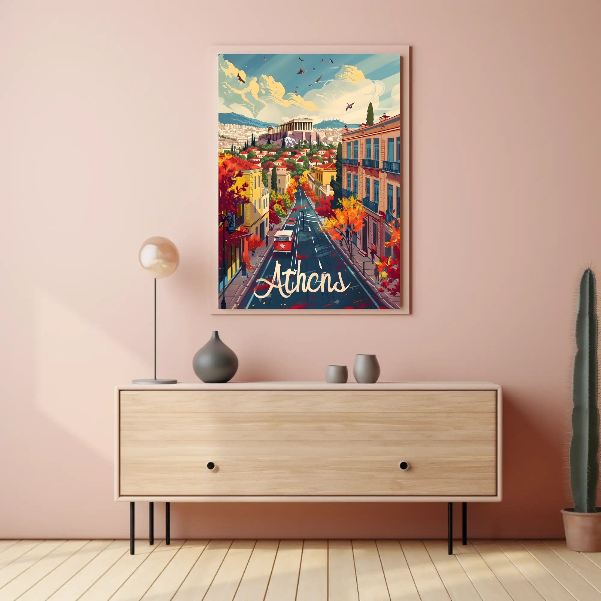 Athens in Autumn Poster