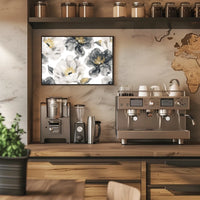 Monochrome Blooms Poster