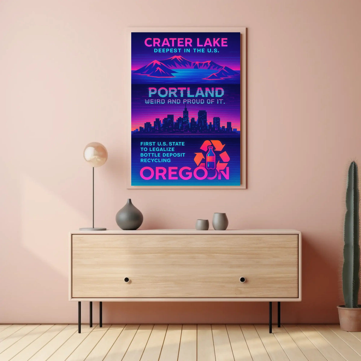Portland Weird And Proud Poster