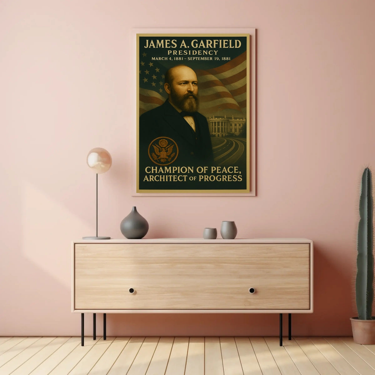 James A. Garfield Portrait Historical or Presidential Poster