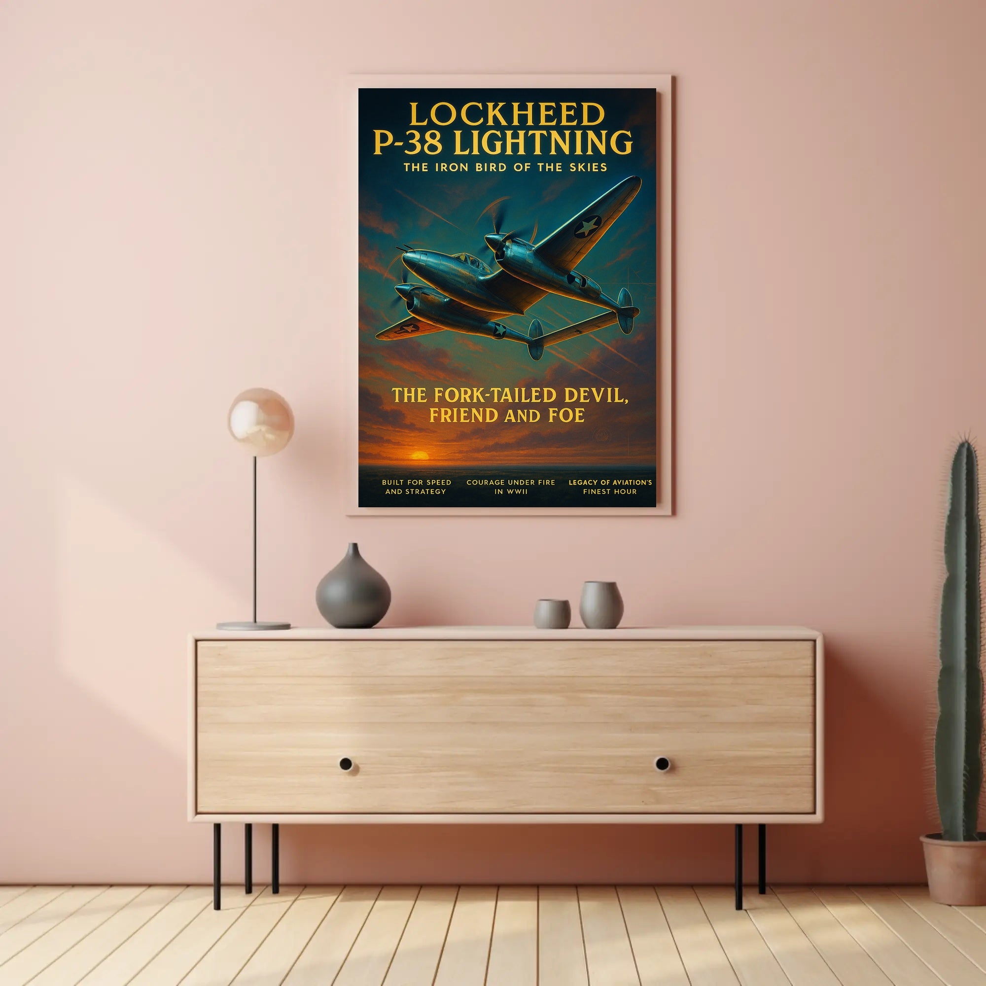 Lockheed P-38 Lightning Poster