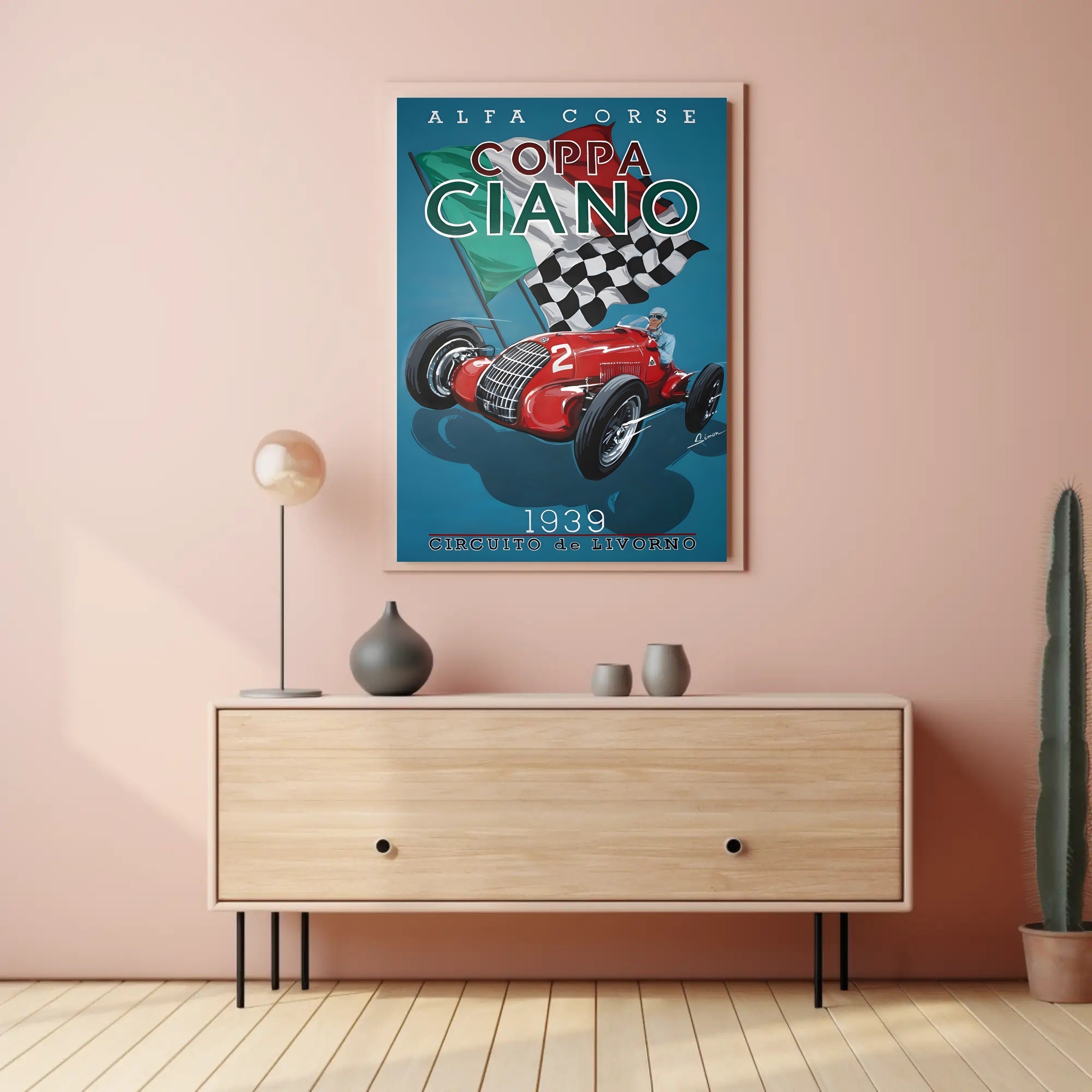 Coppa Ciano 1939 Racing Poster