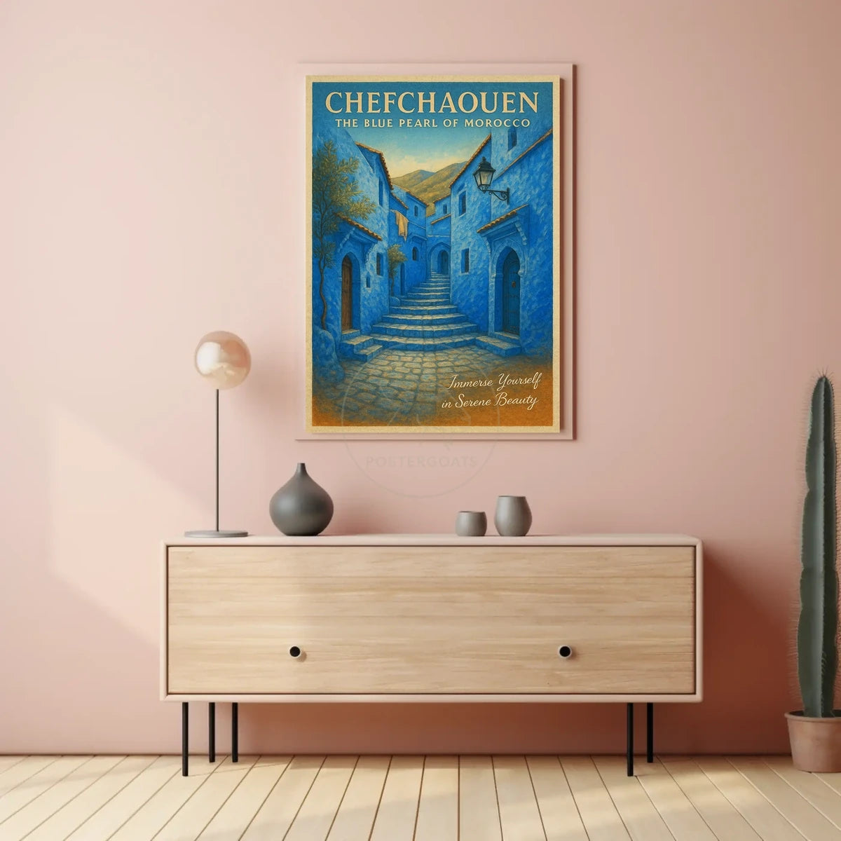 Chefchaouen Blue Charm Travel Poster