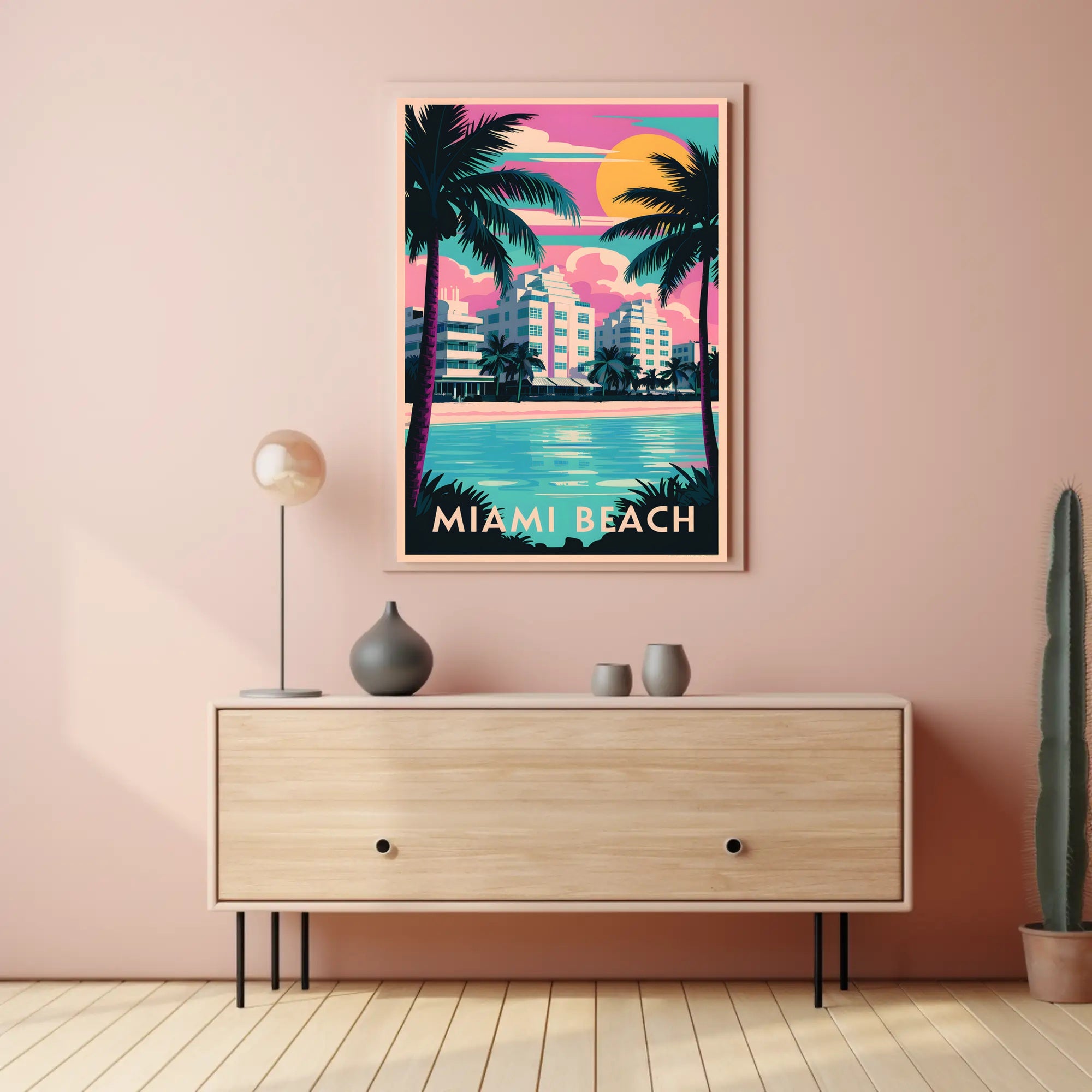 Miami Beach Paradise Poster