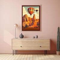 Scenic Balloon Journey Poster