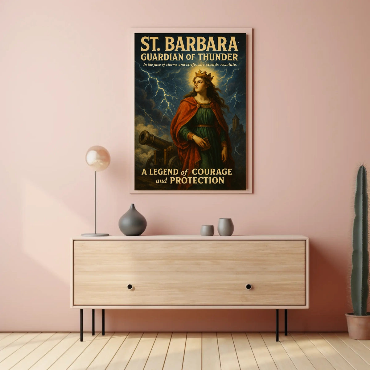 St. Barbara Guardian of Thunder Poster