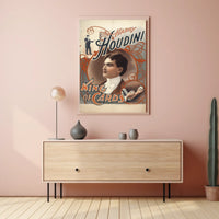 Harry Houdini King Of Cards Poster