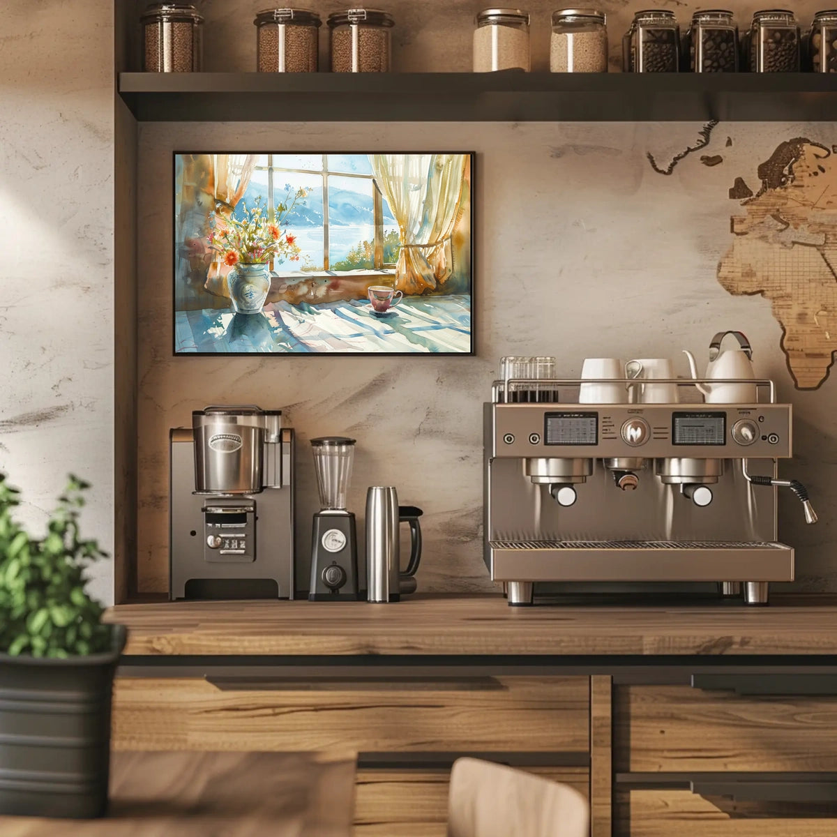 Morning Serenity by the Window Poster