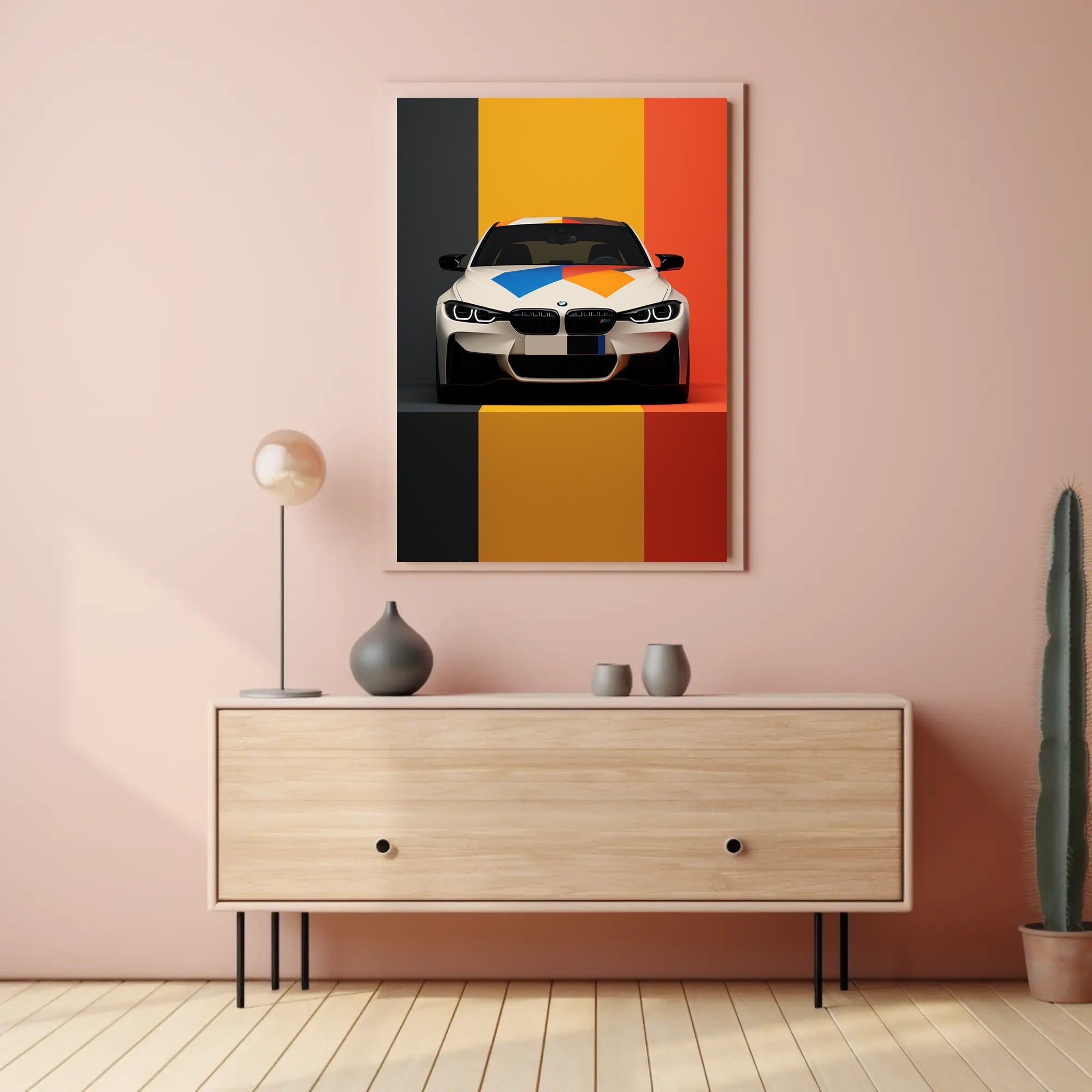 Vibrant Automotive Design Poster PosterGoat
