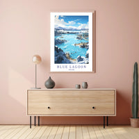 Blue Lagoon Escape: Icelandic Tranquility Travel Poster PosterGoat