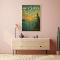 The Great Lakes Poster PosterGoat