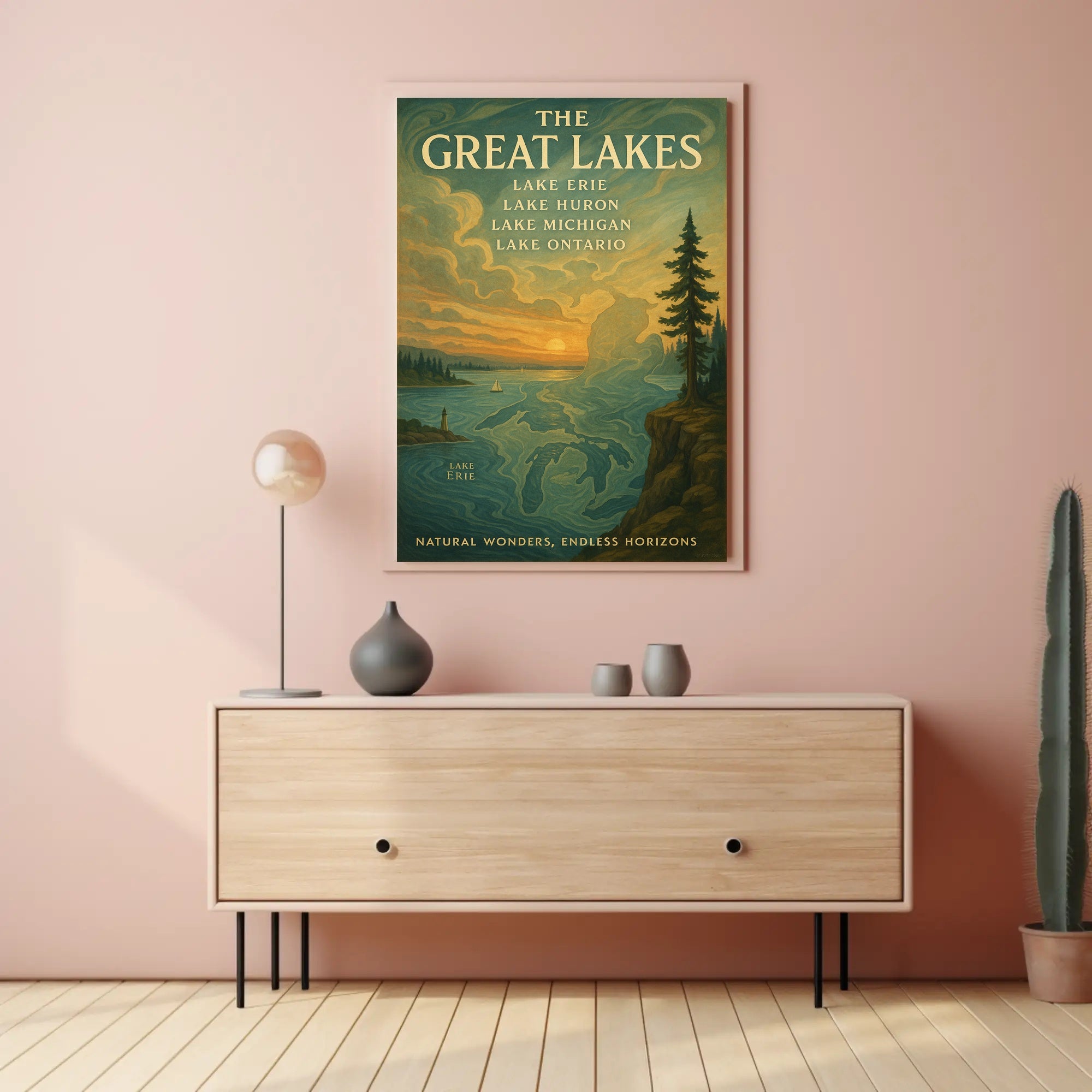 The Great Lakes Poster PosterGoat