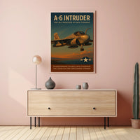 A-6 Intruder Vintage Military Recruitment Poster