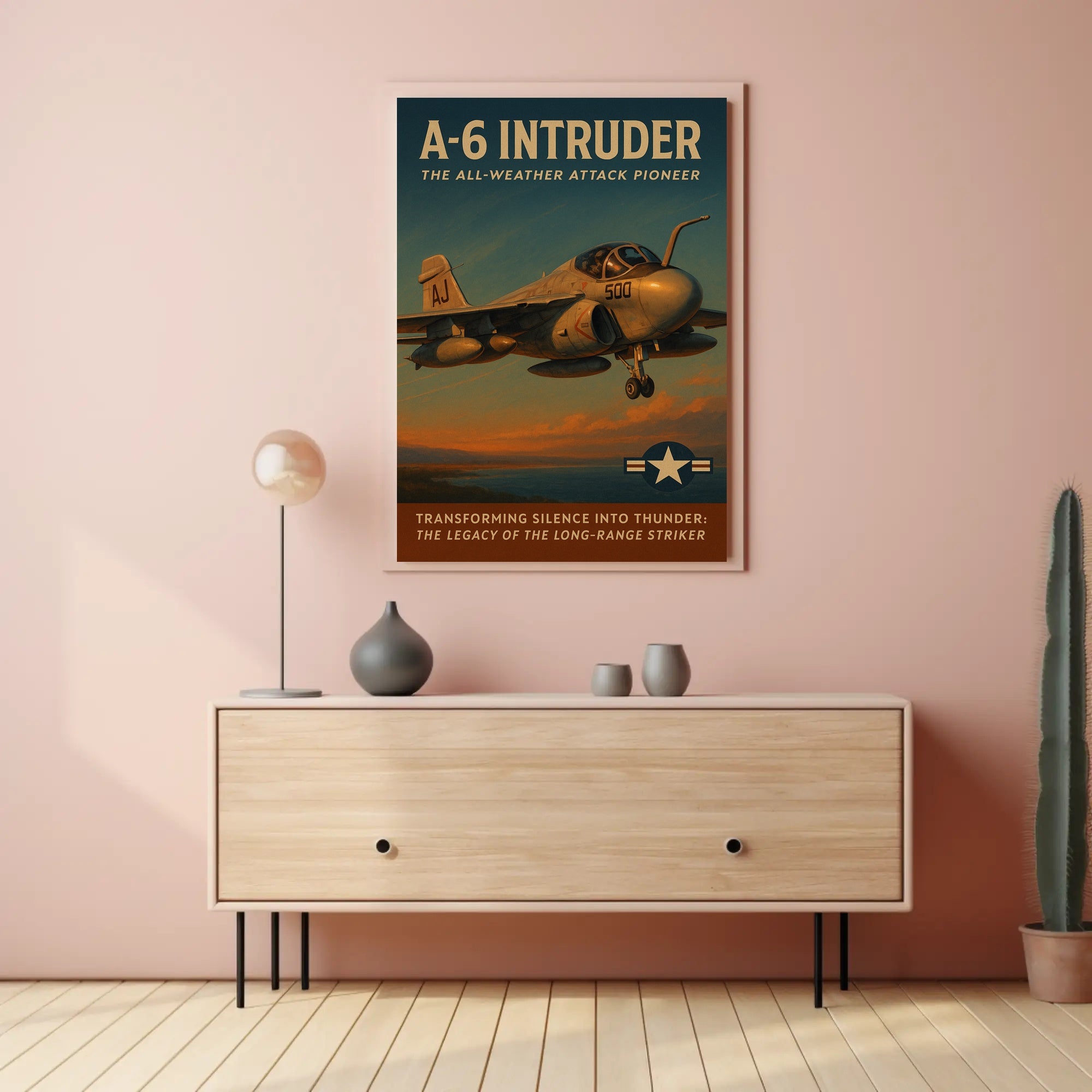 A-6 Intruder Vintage Military Recruitment Poster