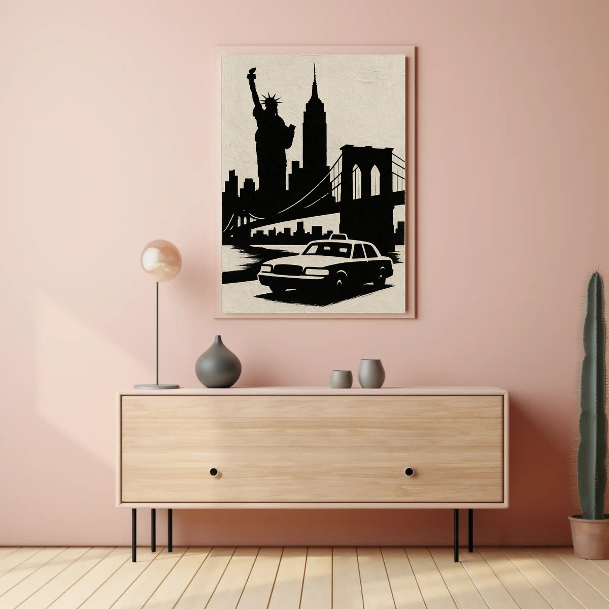 Iconic New York Silhouette Poster