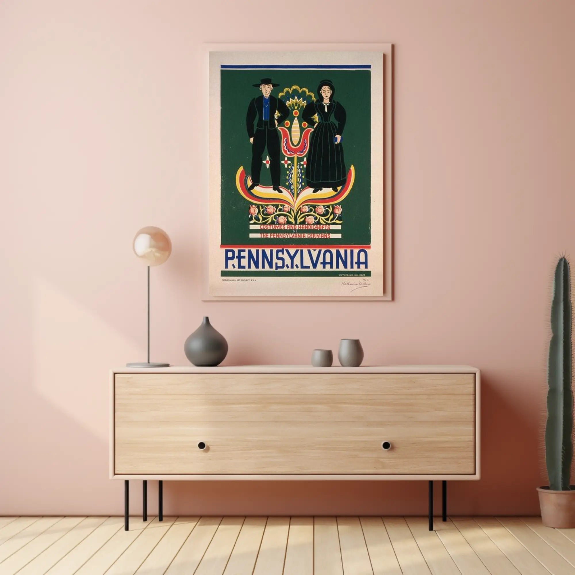 Costumes and Handicrafts of the Pennsylvania Germans Poster PosterGoat